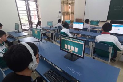 Học sinh Trường THCS Thượng Kiệm tham gia kỳ thi IOE cấp tỉnh